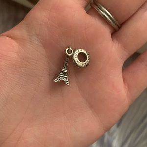 Eiffel Tower Pandora Necklace Charm